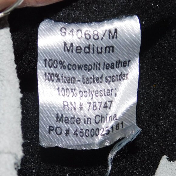 Aqua Armor 100% Cowsplit Leather Gloves Men's Size Medium NEW Waterproof - Picture 5 of 5